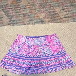 Lilly Pulitzer Pink and Purple Mini Skirt
